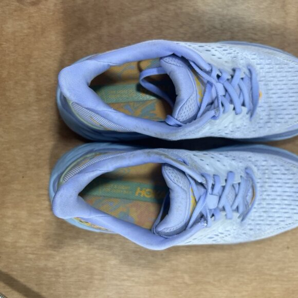 Hoka One One Clifton 8 Women Size 8 Blue Purple Running Shoes Sneakers - Picture 8 of 9
